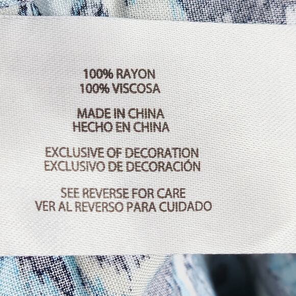 Wildfox Shorts Blue Print Women’s 3X Easy Breezy Bold Resortwear - Picture 10 of 10